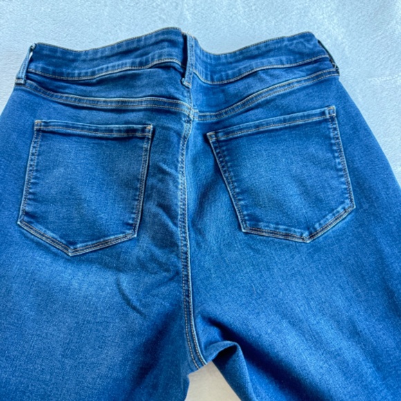 Nine West Button Fly Skinny Ankle Dark Wash High Rise Jeans Size 16-Free Ship - Picture 5 of 5